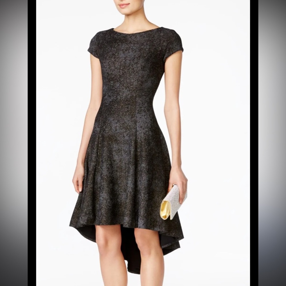 Chic Black High-Low Dress